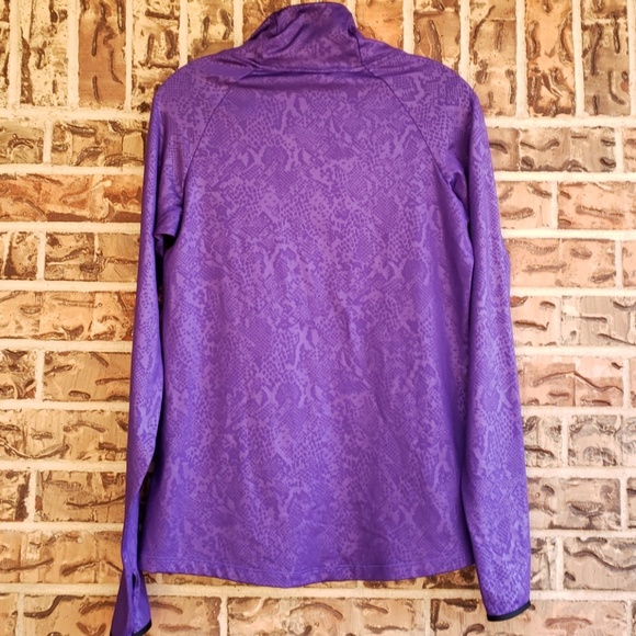 Nike Pro Dri Fit Purple Mock Turtleneck Large - Picture 7 of 8